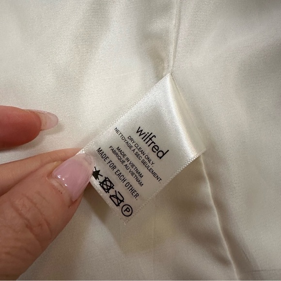 NWOT Aritzia Cherrelle Blazer light birch ( ivory) oversized look Wilfred - Picture 16 of 17